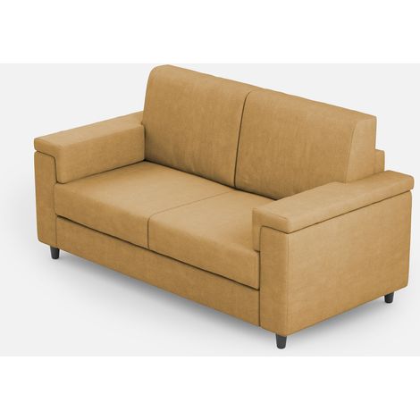 Divano 2 posti Moderno in Tessuto - MARRAK - Dimensione: 148x85 - Colore: Ocra