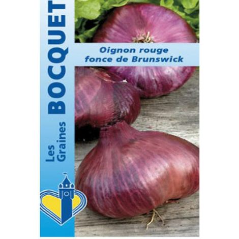 Oignon rouge foncé 'de Brunswick' le sachet de 600 graines (3g) (1/2)