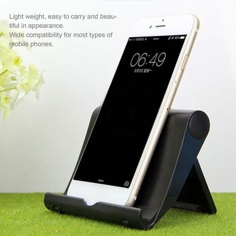 Support de support de smartphone pliable universel multifonctionnel réglable Angel, noir-Ywey (1/5)