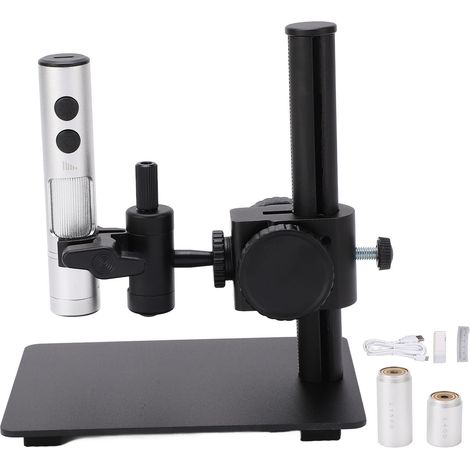Microscope numérique 12MP, loupe électronique professionnelle portable, objectif USB HD pour visualisation fine, grossissement précis, outil de contrôle technique, compatible PC et mobile. (1/5)