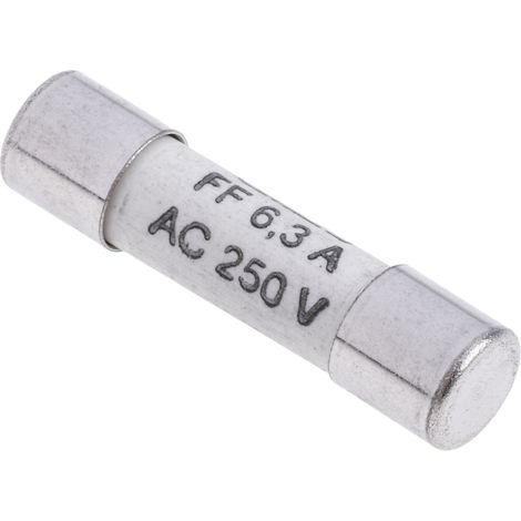Cartouche fusible RS PRO, 6.3A, 5 x 20mm, Type FF, 250V c.a.