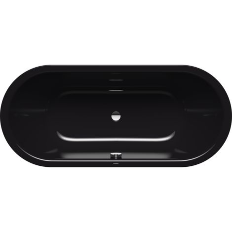Classic Duo Oval Wanne schwarz Perl-Effekt 180x80cm