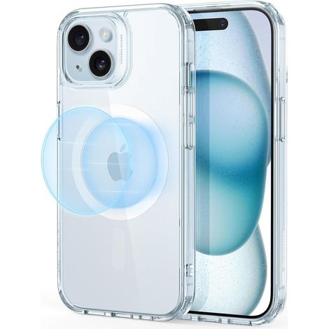 Handyhülle iPhone 15 MagSafe Militärnorm iPhone 15 Klares Blau (1/5)