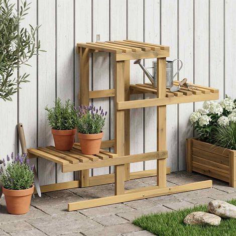 vidaXL Soporte de plantas Blanco 82 x 36 x 60 cm (1/5)