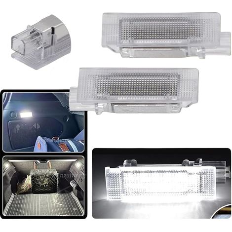 2 Pièces Eclairage de plaque d'immatriculation Lampes arrière étanches pour Fia=t 500 500X 500L Argo Panda Grande Punto 60665239 Éclairage plaque immatriculation auto (1/5)