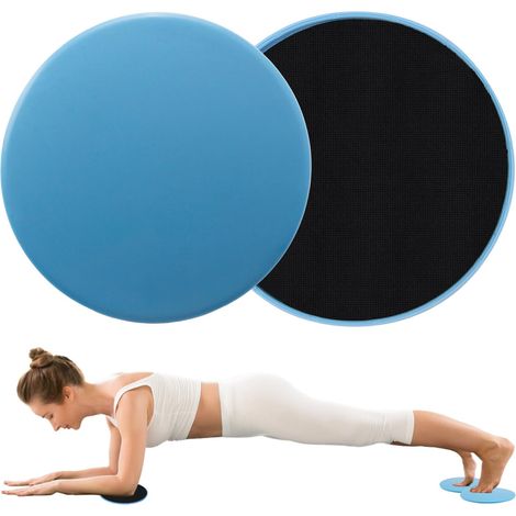 Lot de 2 Disques de Glisse Fitness Double Face, Sliders de Musculation Polyvalents pour Entraînement Complet du Corps Accessoires Compactes pour Abdos Fessiers Bras Adaptés à Tous Sols (1/5)