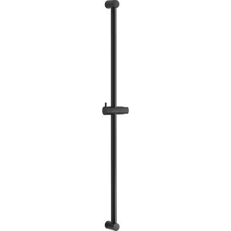 Barra de Ducha 100cm,Barre Douche Murale, Distance réglable de 60 à 100 cm,avec Support Pommeau de Douche,Barre de Douche de Remplacement,Noir Mat (1/5)