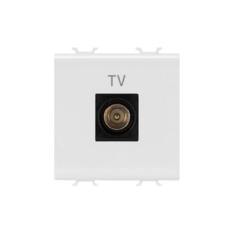 PRISE TV 2M DIR.CONN.MALE.9,5MM BLANC GEWISS GW10367