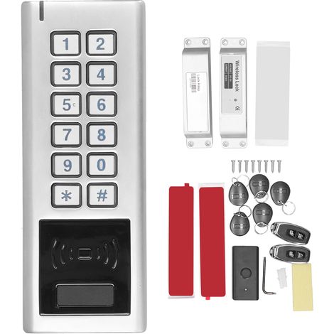 Contrôle d'accès RFID 125KHz sans fil IP65 - Machine à carte de contrôle à distance par mot de passe (1/5)