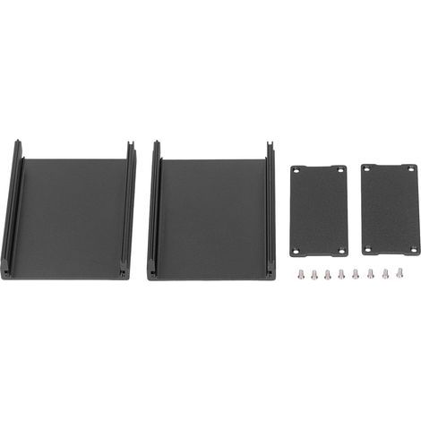Electronic project box, split type, sandblasted surface, oxidation, black aluminum alloy power junction box (1/5)