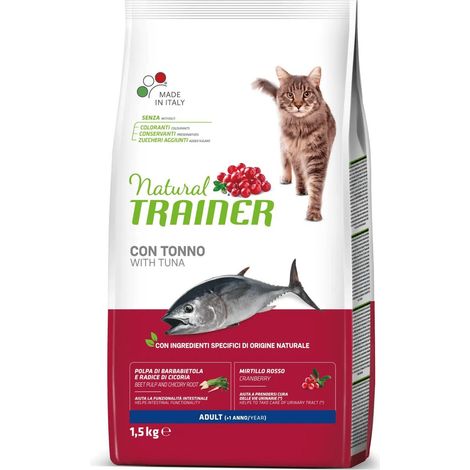 Natural Trainer Adult Atún - Alimento Seco de Atún para Gatos