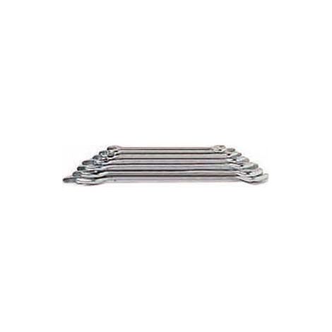 CHIAVE A FORCHETTA DOPPIA FISSA IN SERIE PROFESSIONALE- in serie pz.12 da 6x7 a mm.30x32 - 1 blister ALTE