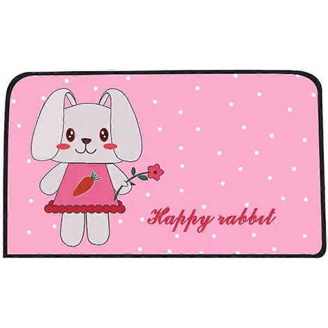 Pare-soleil magnétique rétractable double couche à motif dessin animé d'été pour vitre arrière de voiture (1/2)