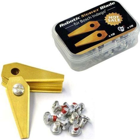 Titanium Replacement Blades Robot Mower 30 Pieces Compatible Bosch S400 S350 S500 (1/4)