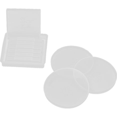 5 Moules à Dessous de Verre en Silicone Réutilisables pour Création DIY, Décoration Maison, Démoulage Aisé