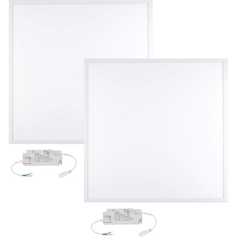 Coppia Pannello LED 60x60 5000lm 42W Controsoffitto Luce Fredda 6500K Slim (1/5)