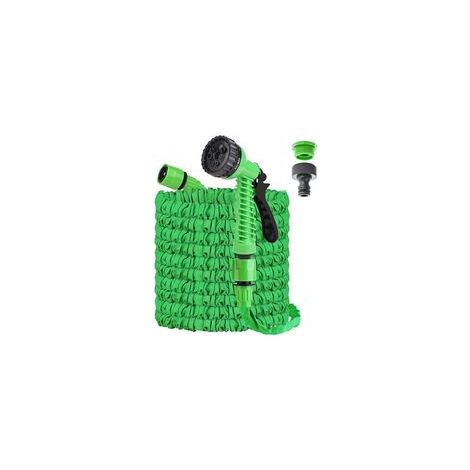 Tuyau d'arrosage Extensible 30M/100FT, Tuyau d'arrosage Flexible avec 7 Modes de Pulvérisation, anti-fuite, Convient pour le jardin, Lavage de Voiture (Vert) (1/4)