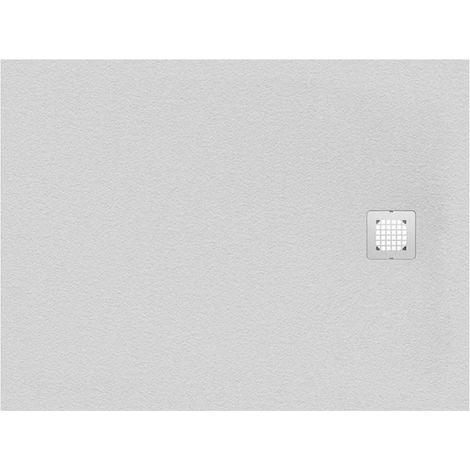 Ideal Standard Ultraflat S piatto doccia rettangolare L.100 P.80 cm ultrasottile, colore bianco finitura opaco effetto pietra K8219FR (1/4)