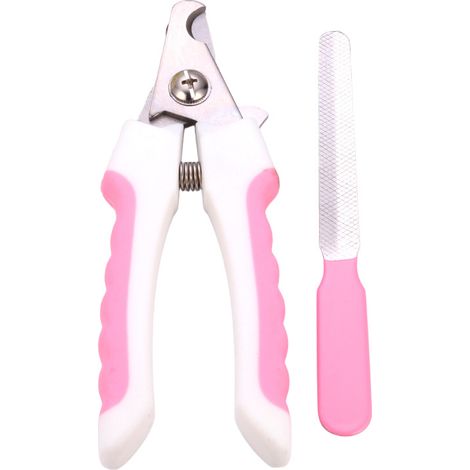 Coupe-ongles et lime pour animaux, Coupe-ongles et lime pour animaux, Coupe-ongles pour animaux - Rose (1/4)