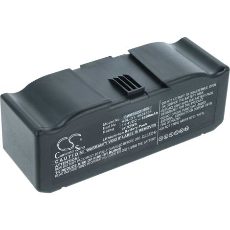 vhbw Batería compatible con iRobot Roomba i7158, i7556, i7550, i755640, i715840, i755020, i7558 robot limpieza negro (6800 mAh, 14,4 V, Li-Ion) (1/4)