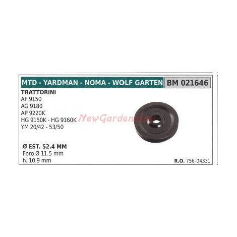 Riemenscheibe für Rasentraktor AF 9150 AG 9180 MTD 021646