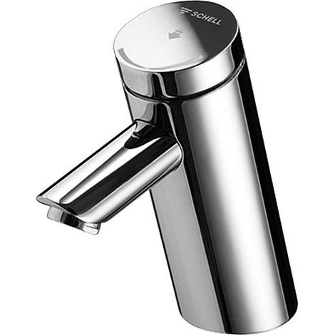 Robinet de lavabo chromé à fermeture automatique Schell Puris sc-M (1/4)