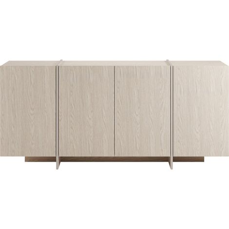 HANNA - Buffet 177cm en mélamine Beige (1/5)