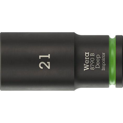Vaso de impacto 8790 B Impaktor Deep 3/8 pulgadas 21mm L.63mm WERA (1/5)