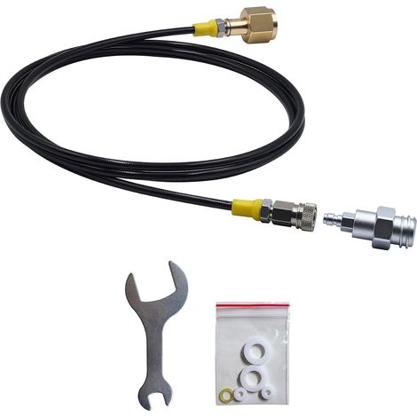 Soda Water Maker TR21-4 Adaptateur pour réservoir de CO2 externe avec kit de tuyau de 1 m/2,5 m et connecteur rapide mâle de 8 mm (longueur du tube 2,5 m) (1/5)