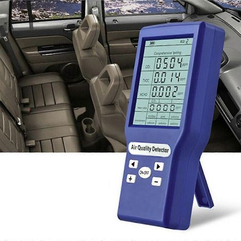 Détecteur de formaldéhyde domestique, compteur de CO2, testeur de qualité de l'air avec écran haute définition