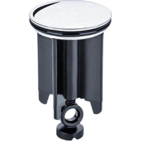 Universal 40mm Basin Plug - Chrome-Plated Brass Sink Plug with Rubber - Height-Adjustable Basin Lid - Anti-Limescale - Chrome Drain Plug for Basin - RAPANDA (1/5)