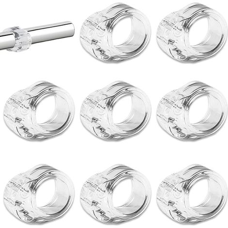 8 Pack Butées de porte protection poignee porte Silicone PVC stop porte, protection poignee porte, butée de porte, butee de porte interieur butée porte amortisseur porte, 17mm (1/5)