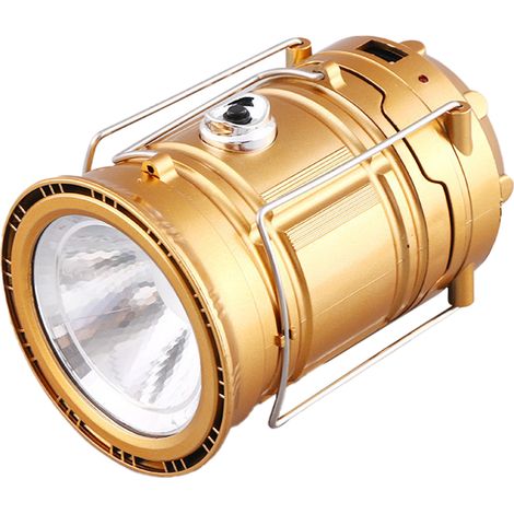 Lampe De Camping Portable - Panneau Solaire Et Port USB - Design Extensible Pour Plein Air - 1 Pièce (1/5)
