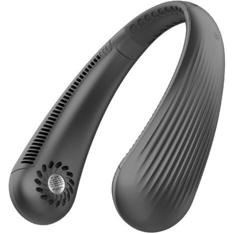 Ventilateur cou Portable Portable.USB Ventilateur 3000mAh sans lame Silencieux personne Collier Ventilateur Nuque Refroidisseur Rechargeable 3 Vitesses. pour Bureau. Domicile.Voyage (Noir) (1/5)