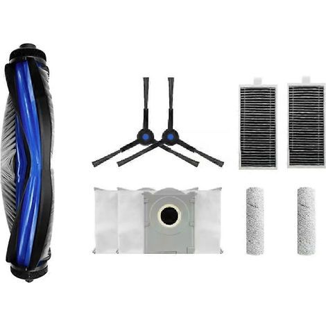 Pour Ecovacs X8 Omni/X8 Pro Omni balayeuse accessoires Brosses principale/latérale filtre chiffon sac poussière (1/5)