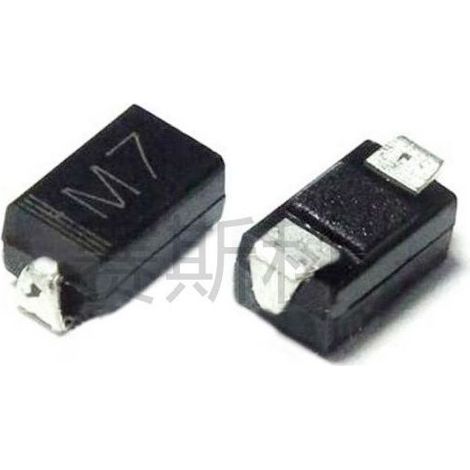 Diode redresseuse M7 SMA (DO-214AC) montage en surface 1N4007 universelle 1A/1000V, composant électronique en gros, lot de 5