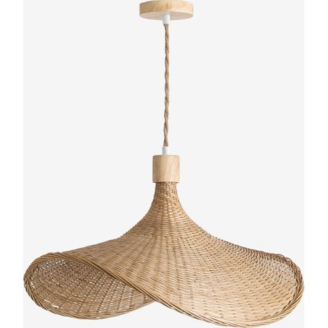Suspension en bambou Chaifer SKLUM NATUREL 55 x 45 cm (1/5)