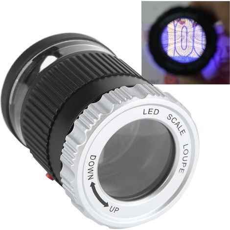 TH-9006B Hochleistungs-Metalllupe mit Verlaufslinsen, elektronischen Bauteilen, LED-Lupe, tragbarer Fotospiegel (1/5)