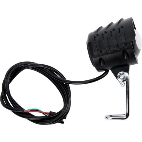 Fafeicy Klaxon intégré Spotlight Trottinette électrique 2 en 1 Klaxon de phare 12V‑72V Eclairage de vélo électrique avec (1/4)