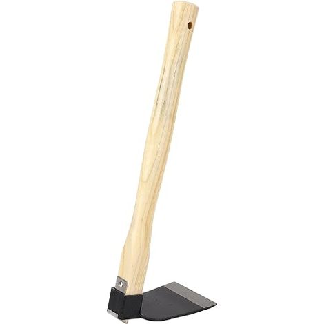 Zappa a mano con manico in legno, zappa da giardino per scavare, tagliare l'erba, falce per piantare e diserbare (1/5)