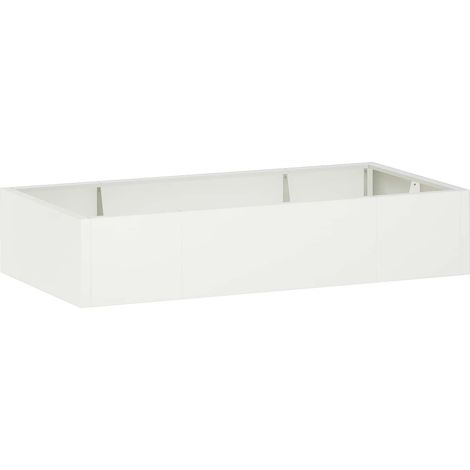 Mur de soutènement 6 pc 200 x 100 x 30 cm Acier Blanc vidaXL