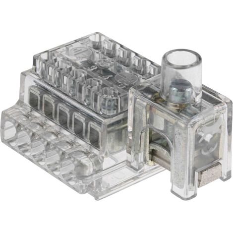 Bloc de distribution RS PRO, 35 mm², 35 mm², A visser, Clair ( Prix pour Paquet de 3 ) (1/4)