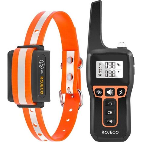Collare antiabbaio elettrico Rojeco PD529 da 1000 m (arancione) (1/3)
