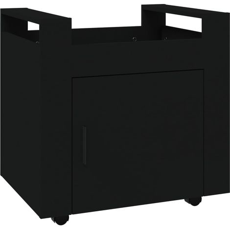 Chariot de bureau Noir 60x45x60 cm Bois d'ingénierie CFW314154 (1/5)