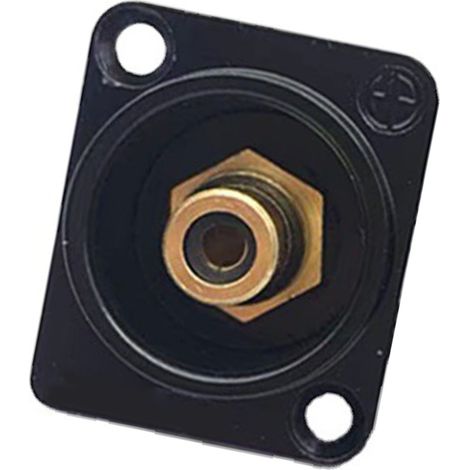 Adaptateur RCA à souder pour montage sur panneau, connecteur RCA femelle vers borne à souder AV pour TV, audio et console de jeux, noyau noir (1/5)