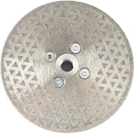 Disque Diamanté à Tronçonner et à Meuler 125 mm x M14 Lame de Scie Électroplaqué pour Pierre Marbre Carreaux Granit (1/4)