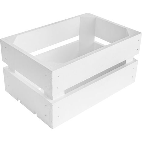 Cassa Portaoggetti in Legno di Pino Bianco 30 x 20 x 15 cm (1/5)