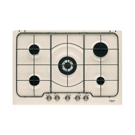 Electrolux Piano Cottura PS750RUV a Gas 5 Fuochi Gas Colore Avena Serie Soft Rustico (1/2)
