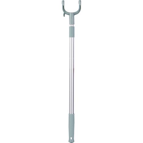 Tringle rétractable réglable pour penderie avec cintre, tuyau en aluminium, porte-vêtements (1/5)