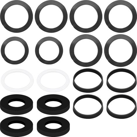 Kit de Joints pour Évier, Joints de Siphon 1 1/2 Pouce pour Tuyau d'Évacuation de 40mm/45mm/56mm, avec Joints Plats et Coniques (1/5)